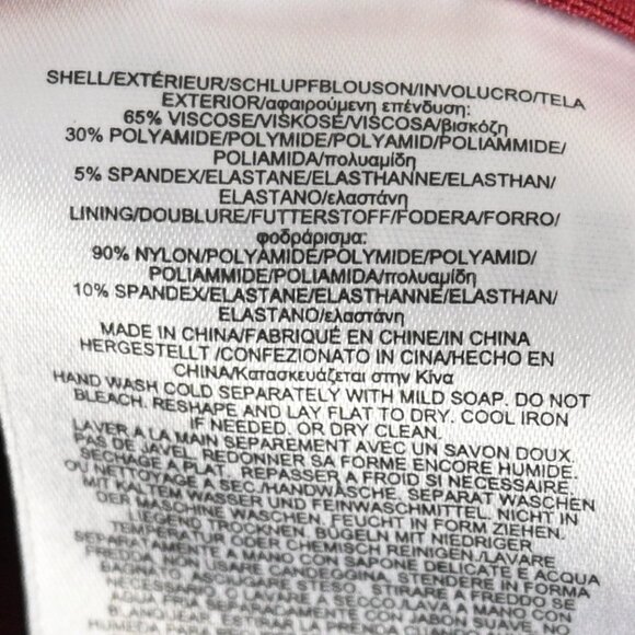 Brooks Brothers V-Neck Suiting Dress – Red – Size 4 - Picture 12 of 13